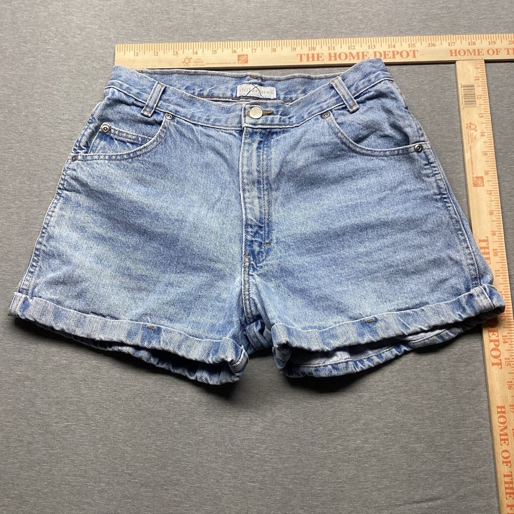 Vintage Y2K Xhilaration Denim Shorts Size 11 High Rise Mom Shorts Cuffed